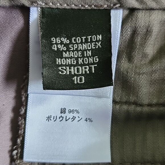 Eddie Bauer Blakely Fit, 96% cotton, wide leg, flat front chino khaki pants, 10S - Picture 5 of 11